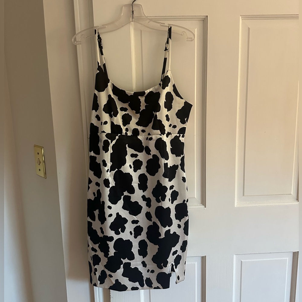 Wild Fable Cow Print Slip Mini Dress